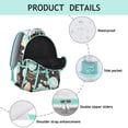 thumbnail image 4 of Sac à Dos d'Étudiant à Imprimé d'Ours de Forêt Durable et Imperméable en Tissu Oxford Composite, Bretelles Ajustables Confortables, Rembourrage Respirant, Design Mignon d'Ours de Dessin Animé pour l'École et le Voyage, 4 of 6