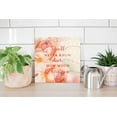 thumbnail image 4 of How Much I Love You Cream Rose Floral 12 x 12 Wood Wall Sign Plaque, 4 of 4