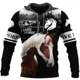 thumbnail image 2 of Sudadera con capucha Art Animal con estampado 3D de un hermoso caballo, estilo Harajuku, ropa de calle, sudaderas con capucha de otoño, chaqueta informal unisex, chándales, 2 of 5