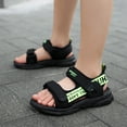 thumbnail image 2 of REgarm Kids Sandals Boys Fashion Athletic Summer Sports Sandals Green,1.5（Little Kid/Big Kid), 2 of 7