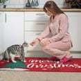 thumbnail image 2 of Christmas Kitchen Rug Set of 2 Non Slip Kitchen Mats for Floor,Merry Christmas Triangle Tree Kitchen Rugs and Mats for Bathroom,Room Cooking (47x17+30x17in), 2 of 6