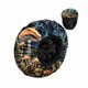 thumbnail image 1 of wonima11 Luxury Shower Cap Terry Cloth Lined EVA Waterproof Reusable Triple Layer Elastic Hair Bath Caps for Women Girls Cute-Blue Mushroom, 1 of 1