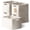 White, variant on Rainbow Woven Cotton Rope Storage Baskets 5 Pack Shelf Organizers