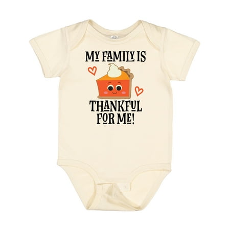 

Inktastic Thanksgiving Outfit Thankful Family Gift Baby Boy or Baby Girl Bodysuit