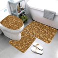thumbnail image 3 of Bathroom Rugs Sets 3 Piece - Vintage fall harvest basket Absorbent Non Slip Bath Mats, U-Shape Toilet Lid Cover, Contour Mat, Soft Washable Shower Mats Bath Rug Mat for Bathroom Tub Toilet, 3 of 7