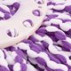 thumbnail image 2 of 4 cabezales de repuesto para mopa de repuesto para mopa mágica con rotación de 360 ​​grados, cabezal de repuesto de microfibra redondo, tamaño estándar, morado, paquete de 4, 2 of 4