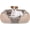 Beige, variant on Medium Orthopedic Dog Bed - Rectangle Washable Calming Pet Cuddler with Anti-Slip Bottom, Size 25"x21"x8"