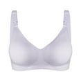 thumbnail image 1 of Timegard Bras for Women Wireless Adjustable Strap Full Support Soft Comfortable Deep V Bra Sleep Bralette, 1 of 6