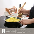 thumbnail image 6 of Vesteel Kitchen Utensils Set of 6, Silicone Cooking Utensils with Wooden Handle, Non-Stick Cookware & Heat Resistant, Includes Spatula/Ladle/Slotted Turner/Serving Spoon/Spaghetti Server (Khaki), 6 of 7