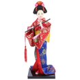 thumbnail image 1 of 1 pieza de muñeca geisha de estilo japonés, decoración de muñeca tipo kimono para escritorio, 1 of 7