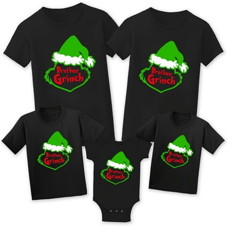 

Grinch Christmas Classic Round Neck Family Gift Shirt Merry Christmas Gift Family T-Shirts Gift for Family Short Sleeve Tee Shirts