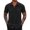 Black, variant on WREESH Men's Button Down Shirts Casual Solid-Color Short Sleeve with Turndown Collar Black