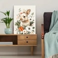 thumbnail image 5 of Qisvanset Bunny Carrots Flowers Canvas Wall Art 15.75x11.81 Inches, 5 of 8