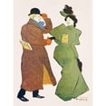 thumbnail image 2 of Penfield, Edward 15x18 Black Modern Framed Museum Art Print Titled - Man and Woman shaking hands, 2 of 4