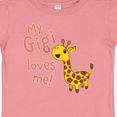thumbnail image 4 of Inktastic My Gigi Loves Me- Cute Giraffe Boys or Girls Baby T-Shirt, 4 of 5