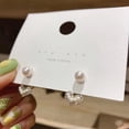 thumbnail image 5 of Pendientes para mujer, regalos para mujer, pendientes de perlas, pendientes de perlas pequeños y exquisitos, pendientes de perlas, 5 of 5