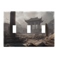 2 Gang Light Switch Cover Plate Ancient Ruins Wall Plate Decorate