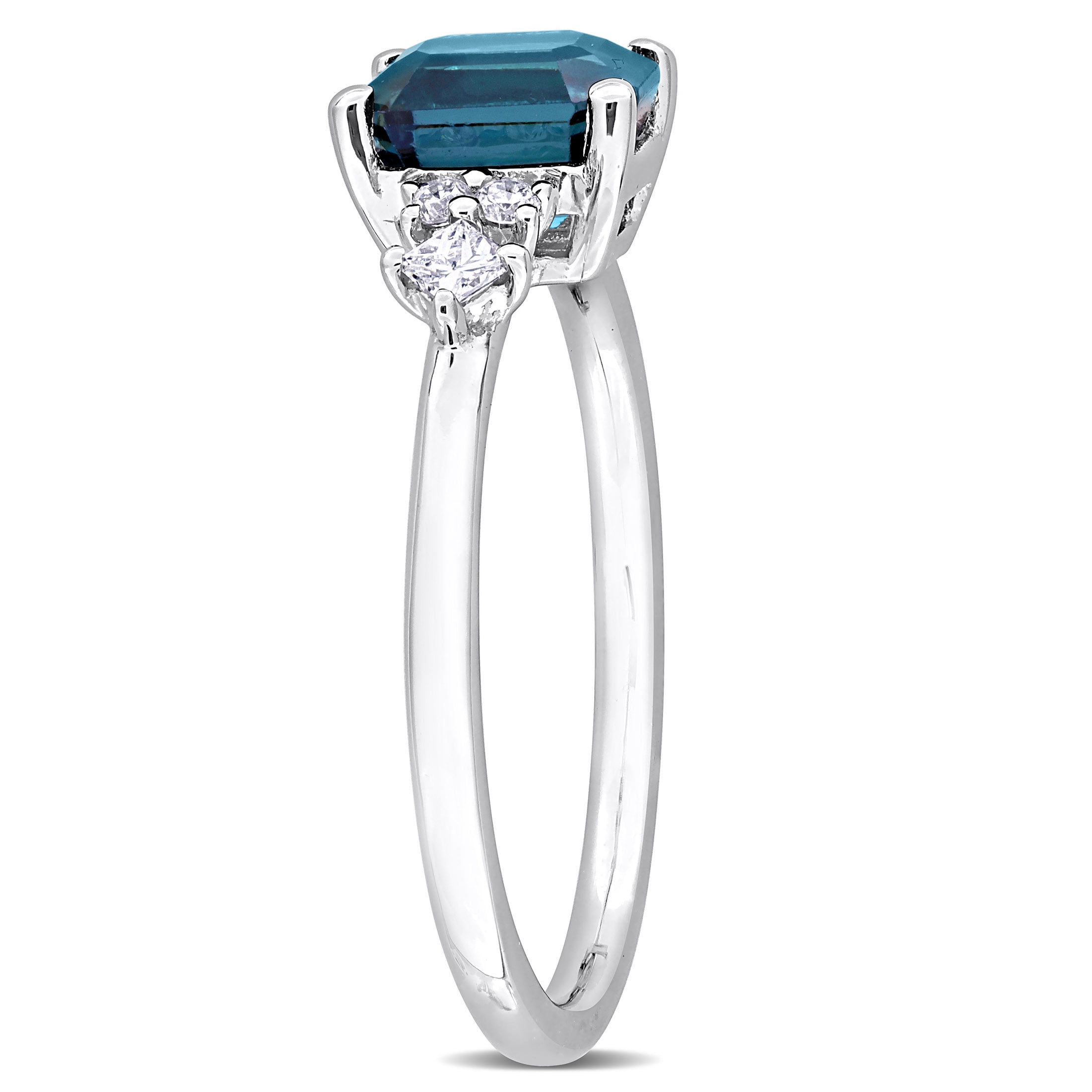 Everly Women's Diamond and Spinel 14k White Gold Ring