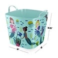 thumbnail image 2 of Your Zone 25-Liter Flexible Storage Tub - "Mermaid". Flexible & Extremely Strong Tote, 2 of 3