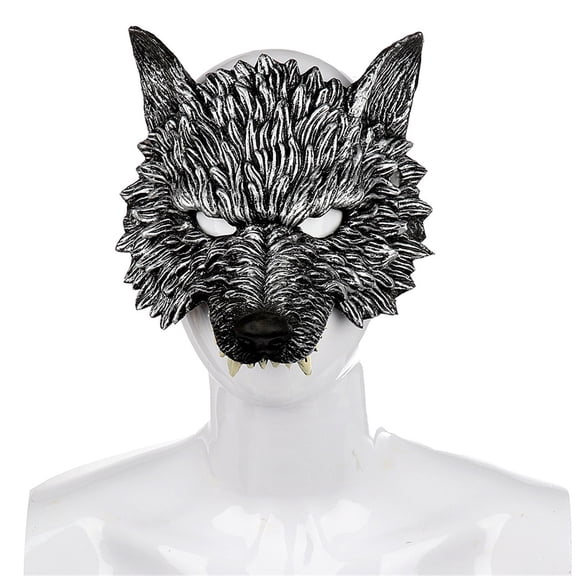 Halloween Werewolf Mask, Soft PU Foam 3D Animal Head Cover, Realistic Wolf Costume Prop for Carnival, Masquerade, Cosplay, Theme Party, Spooky House & Spooky Dress Up, Party Costume