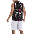 thumbnail image 2 of Xecao Colorful Geometry print basketball shirt for both men and women, a unisex basketball jersey perfect for theme parties-XX-Large, 2 of 6