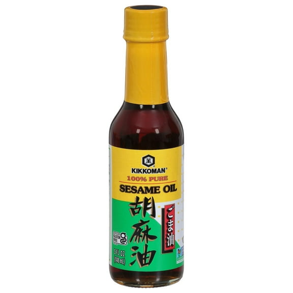 Pack of 2 Kikkoman 100% Pure Sesame Oil, 5 oz (Package May Vary)