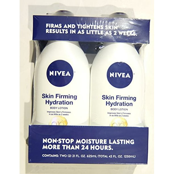 Nivea Q10 Skin Firming Hydration Body Lotion, 21 fl oz (Pack of 2