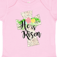 thumbnail image 4 of Inktastic He is Risen Cross with Script and Flowers Boys or Girls Baby Bodysuit, 4 of 5