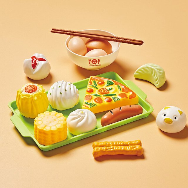 Mini juguetes de comida de simulación para niños, hamburguesa, perro caliente, patatas fritas, juego de cocina, juguetes educativos para bebés, regalo, 2023