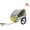 Yellow&gray, variant on HIKEDIN Bicycle Trailer Double Seat Safety Brake Waterproof Sunshade Canopy 100 lbs Capacity Red and Black 1 pack