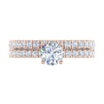 thumbnail image 3 of 1.45 Carat Prong Set Diamond Bridal Ring Set in 14K Rose Gold (Ring Size 7.5) (I1-I2 Clarity), 3 of 5