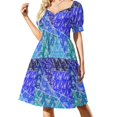 thumbnail image 1 of Robe Sans Manches Bleu Profond Robes d'Été Dames 2024 Robe d'Été Femme 2024, 1 of 5