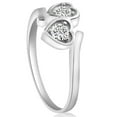 thumbnail image 3 of Pompeii 1/3CT Diamond Two Stone Forever Us Heart Ring in White, Yellow, or Rose Gold, 3 of 6