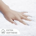 thumbnail image 6 of Plush Thick Bathroom Rugs, Super Elastic Soft Fluffy Luxury Bath Mat for Bathroom, Non-Slip Water Absorbent, Easier to Dry, Machine Washable Bath Rug Runner, 17"x 24", White, 6 of 9