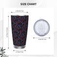thumbnail image 4 of Cauagu Sea Turtle Pattern 20oz Tumbler,Stainless Steel Vacuum Insulated Tumbler with Lid Insulated Coffee Mug Thermal Cup with Splash Proof Sliding Lid-Straw Three-piece Set, 4 of 8