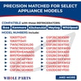 thumbnail image 5 of Whole Parts Black Refrigerator Door Seal Gasket (Magnetic Strip Inside), Part# WPW10249913 - Replacement and Compatible with Some Ikea, Kenmore, Kitchen Aid, Maytag and Whirlpool Refrigerators, 5 of 8