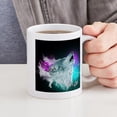 thumbnail image 4 of CafePress - Northern Lights Wolf Spirit Small Mugs - 11 oz Ceramic Mug - Novelty Coffee Tea Cup, 4 of 4