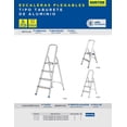 thumbnail image 2 of Escalera Plegable Tipo Taburete Surtek Aluminio 3 Peldaños ETTA3, 2 of 3