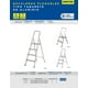 thumbnail image 2 of Escalera Plegable Tipo Taburete Surtek Aluminio 3 Peldaños ETTA3, 2 of 3