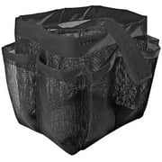 TECHTONGDA Portable Mesh Shower Bathroom Basket Bag Quick Dry Breathable Caddy Tote Black new