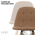 thumbnail image 4 of Set de sillas Gaon Home estilo Eames tapizadas en vinipiel chocolate, 4 of 8