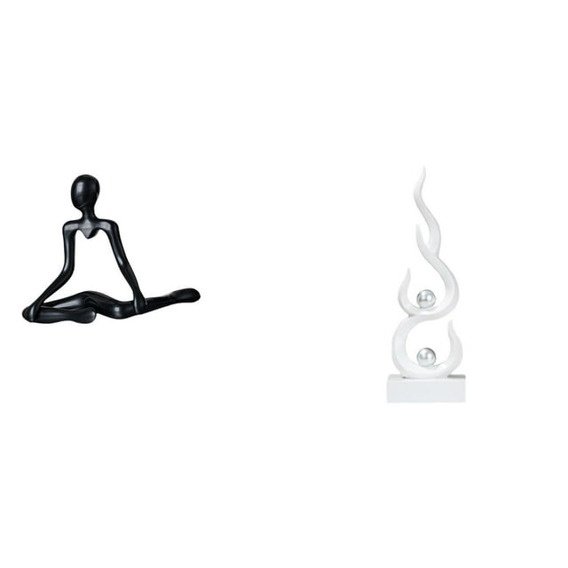 Figura de escritorio,Escultura abstracta de pensador para decoración de oficina y hogar.,Escultura abstracta de fuego,Estatua de arte abstracto para decoración del hogar,Escultura de fuego