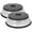 2 Pack Gray, variant on ZOUYUE 2 Pack Collapsible Microwave Food Cover,Kitchen dish bowl Plate lid Can be Hung-for Kitchen Counter,PA-Free Silicone & Plastic,Gray
