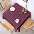 thumbnail image 2 of Red Blue Checkered Pattern Square Tablecloth,Waterproof Square Table Cover,Wipeable Spillproof Washable Table Cover for Home Kitchen Party Decor 42"X42"(107x107cm), 2 of 6