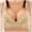 Beige, variant on 2 Pack Womens Bras Thin No Steel Rings Push Up Underwear
