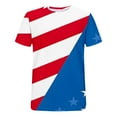thumbnail image 5 of Ichuanyi Womens Round Neck Short Sleeve T-Shirts Independence Day Graphic Tee Tops Loose Casual Summer Top, 5 of 5