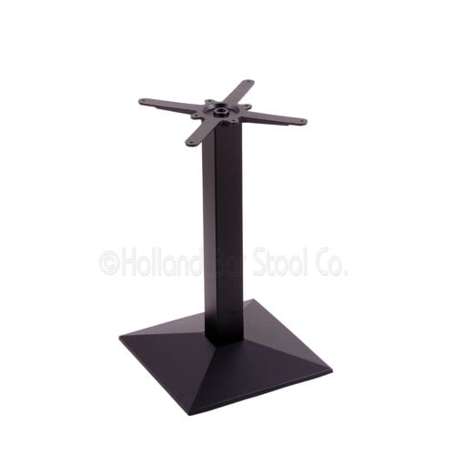 Holland Bar Stool 217 Black Cast Iron Table Height Base with Square Foot