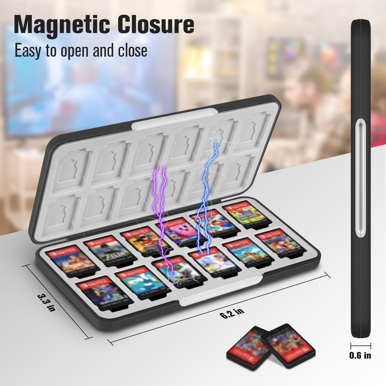 CaseBot Game Card Case for Nintendo Switch, Shockproof, Durable