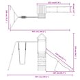 thumbnail image 4 of vidaXL Outdoor Playset Solid Wood Douglas, 4 of 5