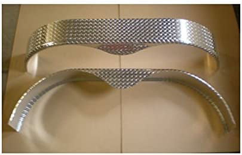 Set of (2) Tandem Aluminum Tread Plate Cargo Trailer Fenders